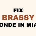 How to fix brassy blonde hair in Miami without damage at lahh salon, Bay Harbor Islands FL.