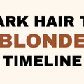 Dark hair to blonde transformation timeline at lahh salon, Bay Harbor Islands FL.
