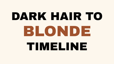 Dark hair to blonde transformation timeline at lahh salon, Bay Harbor Islands FL.