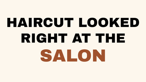 Why your haircut looks different at home than at the salon at lahh salon, Bay Harbor Islands FL.