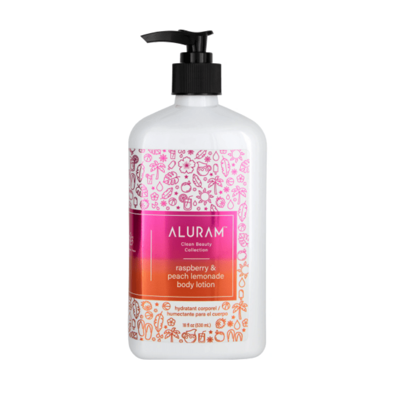 Aluram Raspberry & Peach Lemonade Body Lotion 18oz by Aluram | LAHH Salon, Bay Harbor Islands, FL