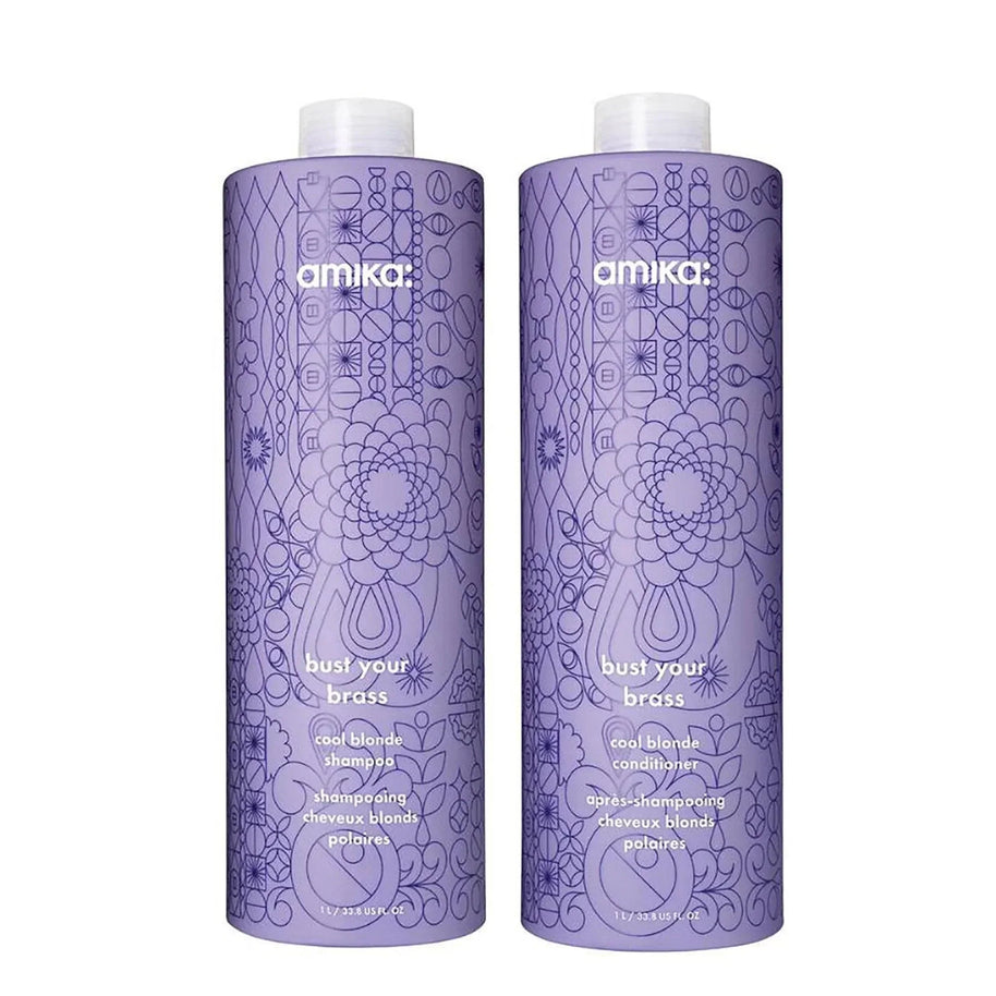 Amika Bust Your Brass Cool Blonde Repair Shampoo by Amika | LAHH Salon, Bay Harbor Islands, FL