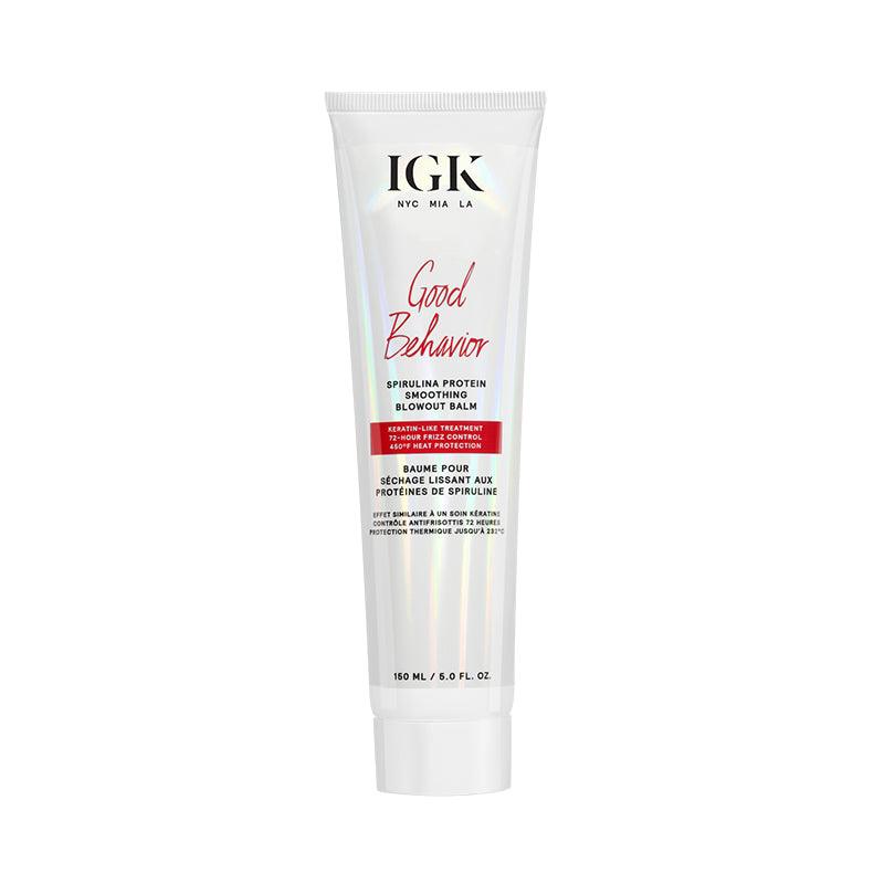 IGK GOOD BEHAVIOR Protein Smoothing Blowout Balm 5oz by IGK | LAHH Salon, Bay Harbor Islands, FL