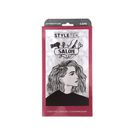 Styletek Solid Black Smooth Cutting Cape 45x60 by Styletek | LAHH Salon, Bay Harbor Islands, FL