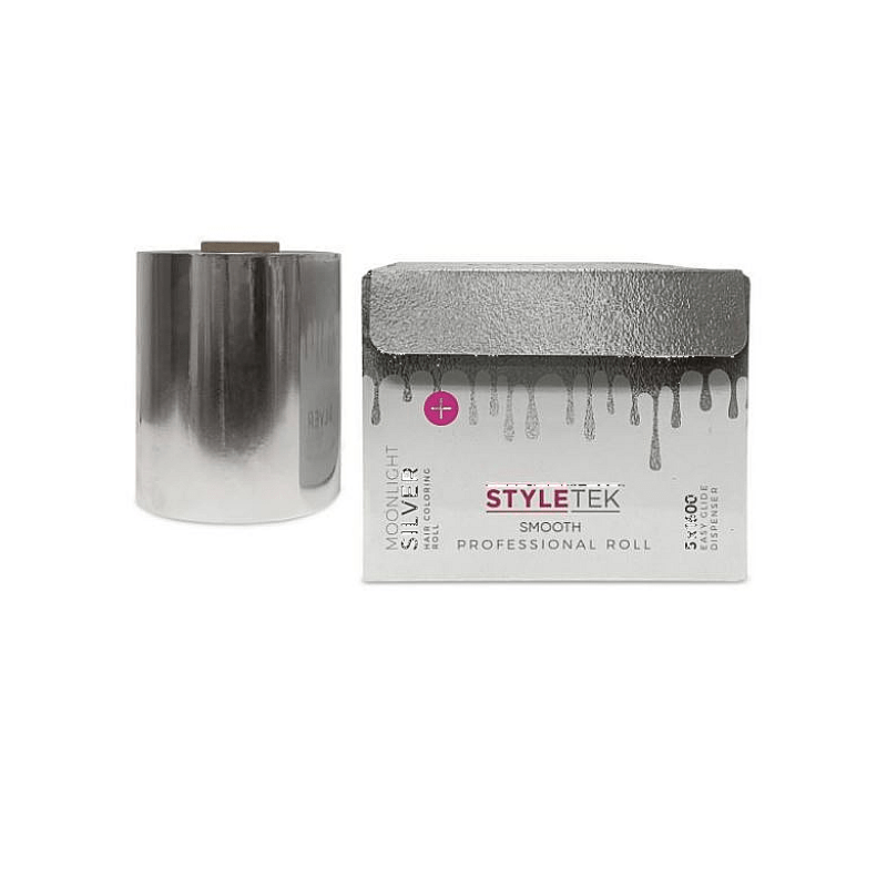 Styletek Moonlight Silver Smooth Foil Roll 5x1600 by Styletek | LAHH Salon, Bay Harbor Islands, FL