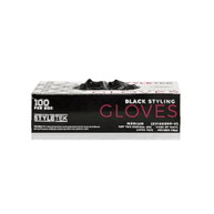 Styletek Black Powder Free Gloves 100ct by Styletek | LAHH Salon, Bay Harbor Islands, FL