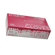 Styletek Pink Powder Free Gloves 100pk by Styletek | LAHH Salon, Bay Harbor Islands, FL
