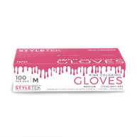 Styletek Pink Powder Free Gloves 100pk by Styletek | LAHH Salon, Bay Harbor Islands, FL
