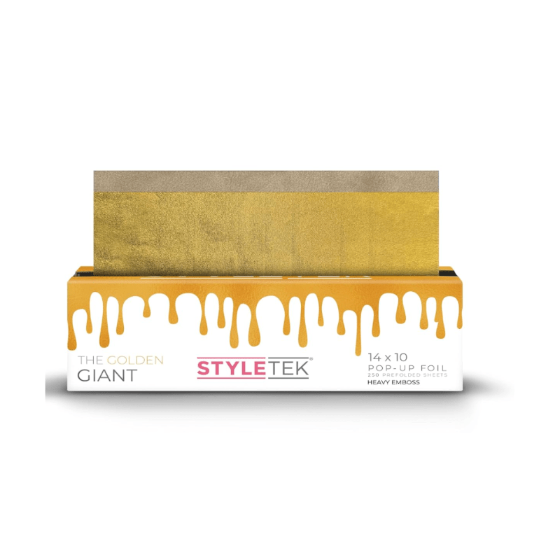 Styletek The Golden Giant 14x10 250ct Mega Wide Heavy Texture Foil Sheets by Styletek | LAHH Salon, Bay Harbor Islands, FL