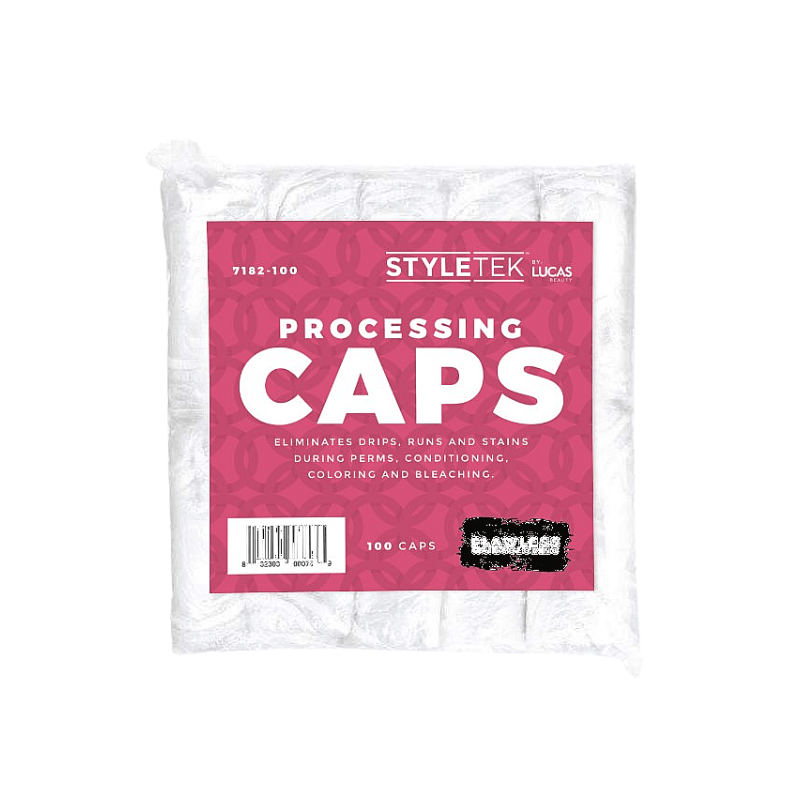 Styletek Clear Processing Caps -100pk by Styletek | LAHH Salon, Bay Harbor Islands, FL