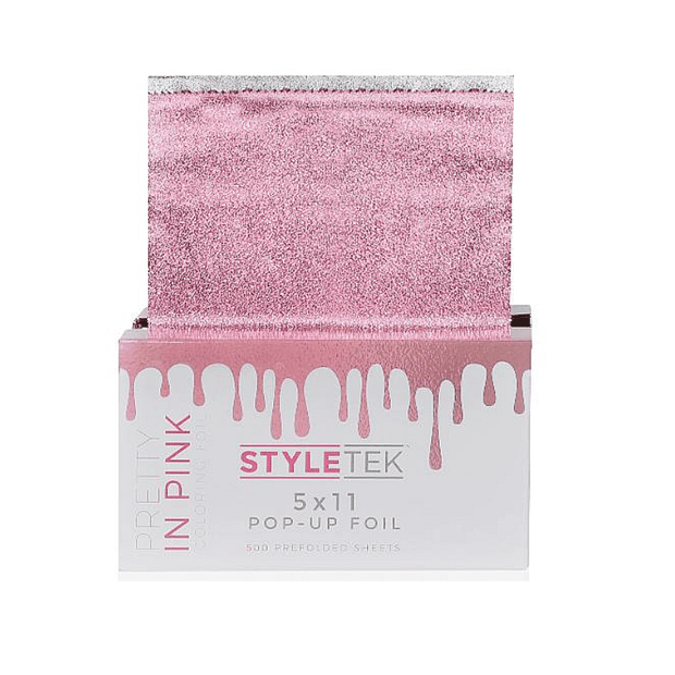 Styletek Pretty In Pink Embossed Pop-Up Foil 500ct 5x11 by Styletek | LAHH Salon, Bay Harbor Islands, FL