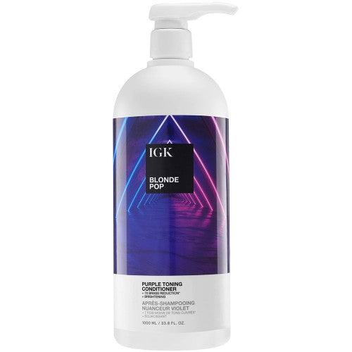 IGK BLONDE POP Purple Toning Conditioner 33.8oz by IGK | LAHH Salon, Bay Harbor Islands, FL