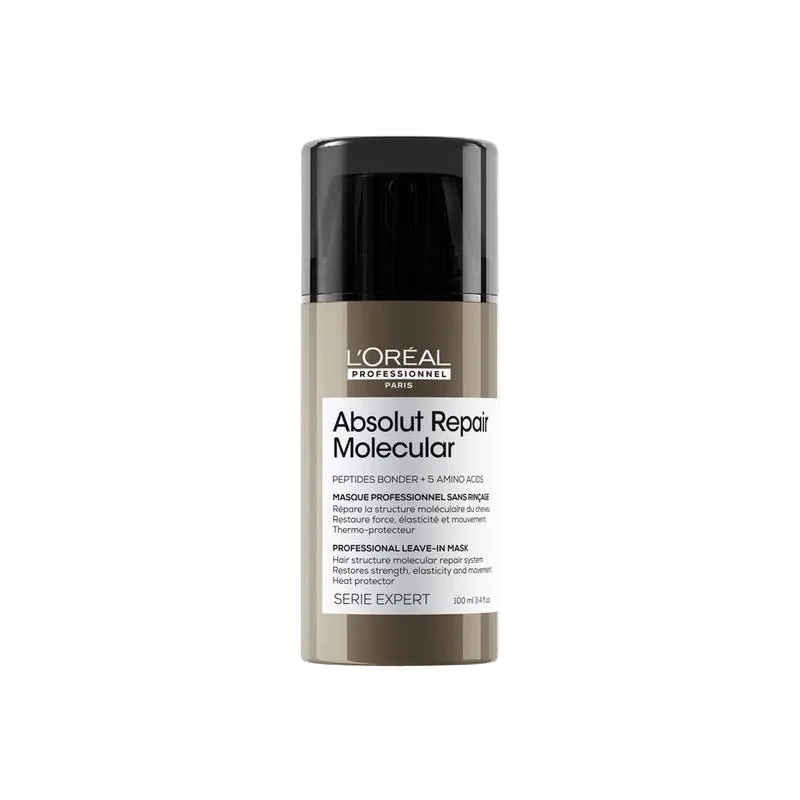L'Oreal Absolut Repair Molecular Repair Leave-in Mask 3.4 oz by L'Oréal Professional | LAHH Salon, Bay Harbor Islands, FL