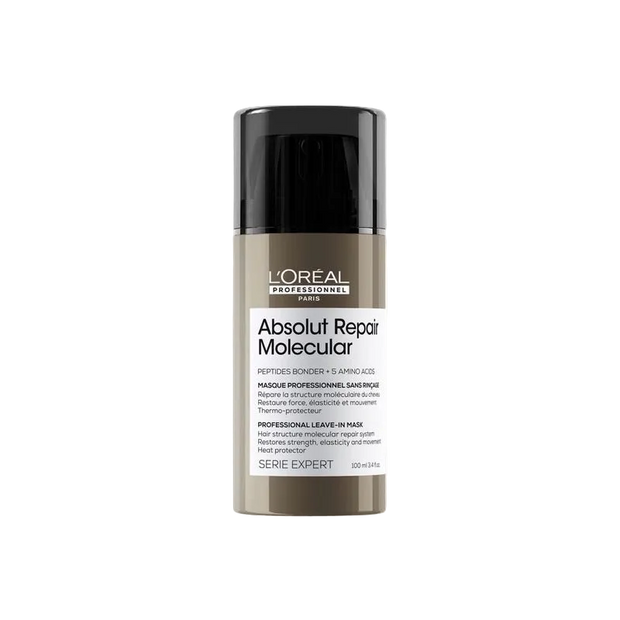 L'Oreal Absolut Repair Molecular Repair Leave-in Mask 3.4 oz by L'Oréal Professional | LAHH Salon, Bay Harbor Islands, FL